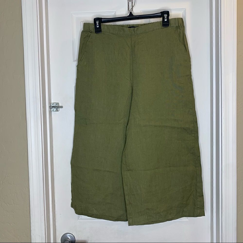 Ellen Tracy Cropped Pants Size M Color Oregano